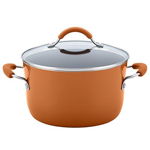 Rachael Ray 16344 12-Piece Aluminum Cookware Set, Agave Blue