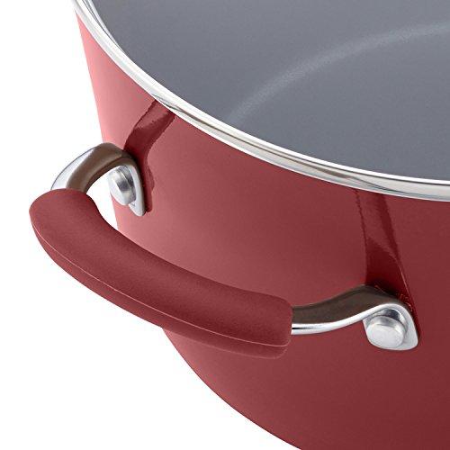 Rachael Ray 16344 12-Piece Aluminum Cookware Set, Agave Blue