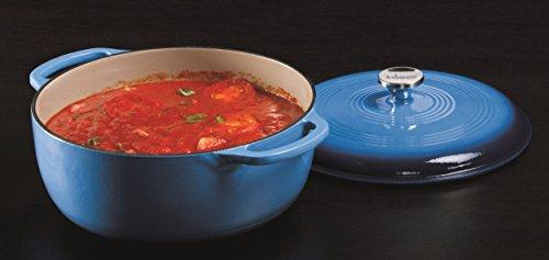Lodge 6 Quart Enameled Cast Iron Dutch Oven. Classic Red Enamel Dutch Oven (Island Spice Red)