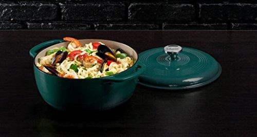 Lodge 6 Quart Enameled Cast Iron Dutch Oven. Classic Red Enamel Dutch Oven (Island Spice Red)