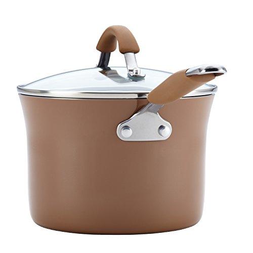 Rachael Ray 16344 12-Piece Aluminum Cookware Set, Agave Blue