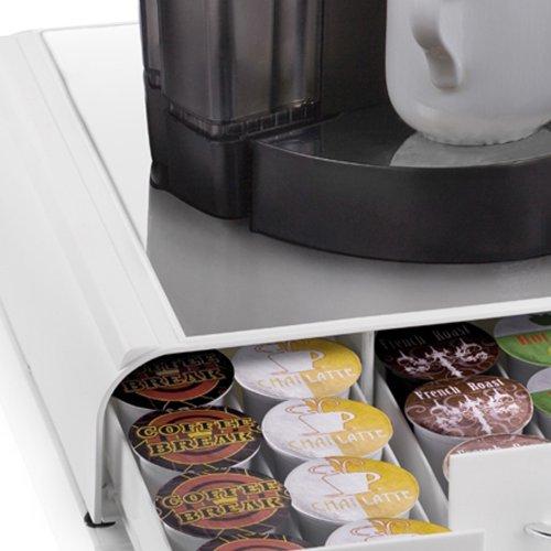 Mind Reader 'Anchor' Triple Drawer K-Cup Dolce Gusto, CBTL, Verismo Single Serve Coffee Pod Holder, Black