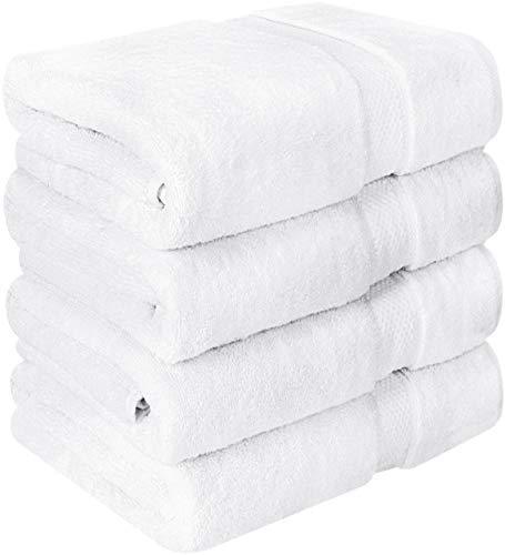 Utopia Towels Luxurious Bath Towels, 4 Pack, Grey