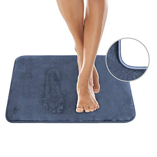 AOACreations Non Slip Memory Foam Bathroom Bath Mat Rug 3 Piece Set, Includes 1 Large 20" x 32", 1 Contour 20" x 20" and 1 Small 17" x 24" (Dark Brown)