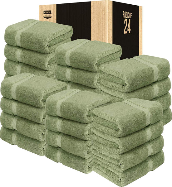 Utopia Towels Luxurious Bath Towels, 4 Pack, Grey