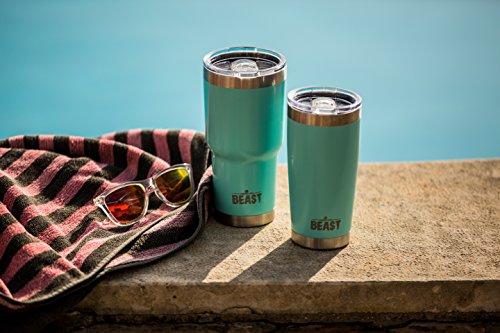 BEAST 30 oz Black Tumbler - Stainless Steel Vacuum Insulated Rambler Coffee Cup Double Wall Travel Flask (30 oz, Matte Black)