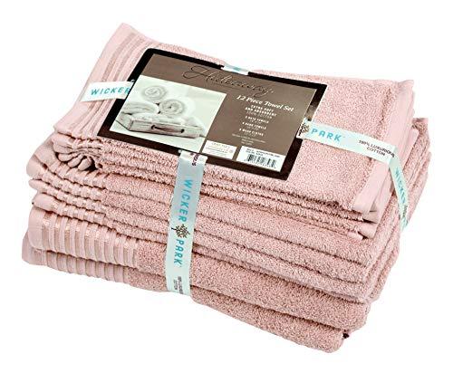 600 GSM Ultra Soft 100% Combed Cotton 6-piece Towel Set (Charcoal Black): 2 Bath towels, 2 Hand towels, 2 Washcloths, Long-staple Cotton, Spa Hotel Quality, Super Absorbent, Machine Washable