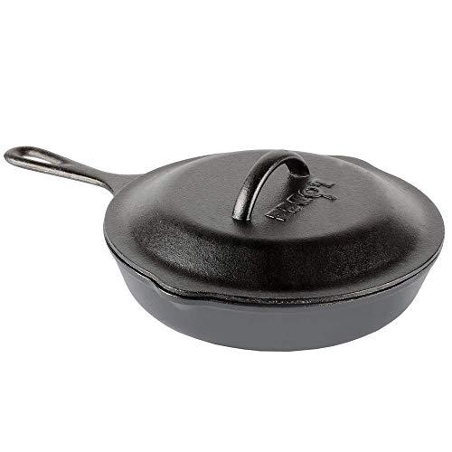 Lodge Cast Iron Skillet, Pre-Seasoned and Ready for Stove Top or Oven Use, 10.25", Black