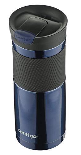 Contigo Stainless Steel Travel Mug | Vacuum-Insulated Coffee Mug | SNAPSEAL Byron Travel Mug, 24oz, Matte Black