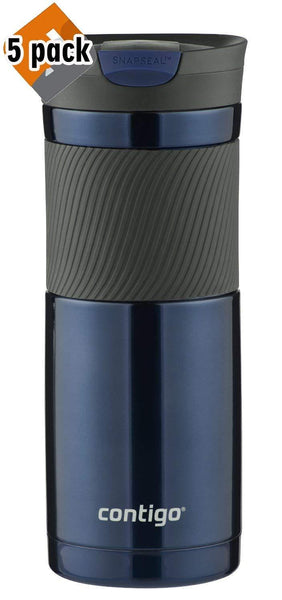 Contigo Stainless Steel Travel Mug | Vacuum-Insulated Coffee Mug | SNAPSEAL Byron Travel Mug, 24oz, Matte Black