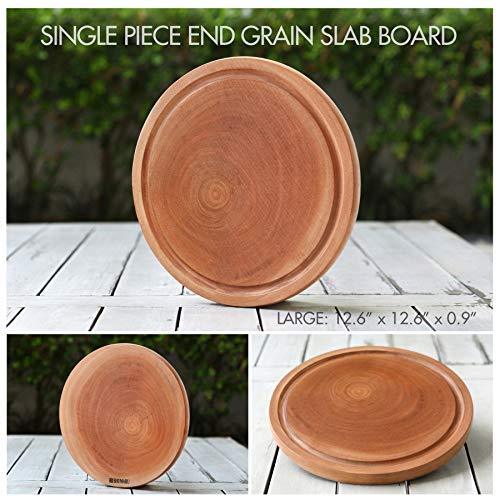 Medium-Large Single Piece Mahogany Wood Cutting Board 15.7 x 11 x 1.1