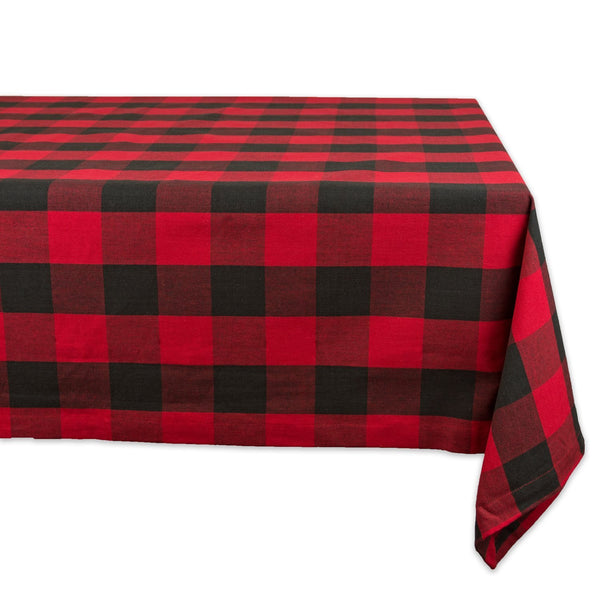 DII Cotton Buffalo Check Table Runner for Family Dinners or Gatherings, Indoor or Outdoor Parties, & Everyday Use (14x72",  Seats 4-6 People), Black & White