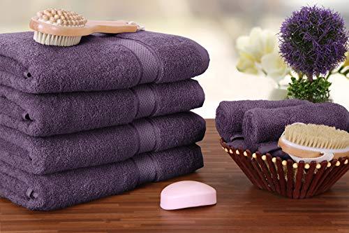 Utopia Towels Luxurious Bath Towels, 4 Pack, Grey