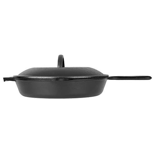 Lodge Cast Iron Skillet, Pre-Seasoned and Ready for Stove Top or Oven Use, 10.25", Black