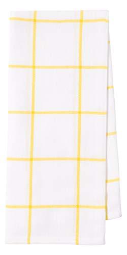 KAF Home Pantry Lemons All Over Kitchen Dish Towel Set of 4, 100-Percent Cotton, 18 x 28-inch