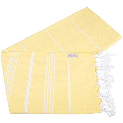 Turkish Bath and Beach Towel Set of 4 Variety Colors Classic Peshtemal 100% Cotton Oversized 39 X 70 Stylish Bath Beach Spa and Pool Towels