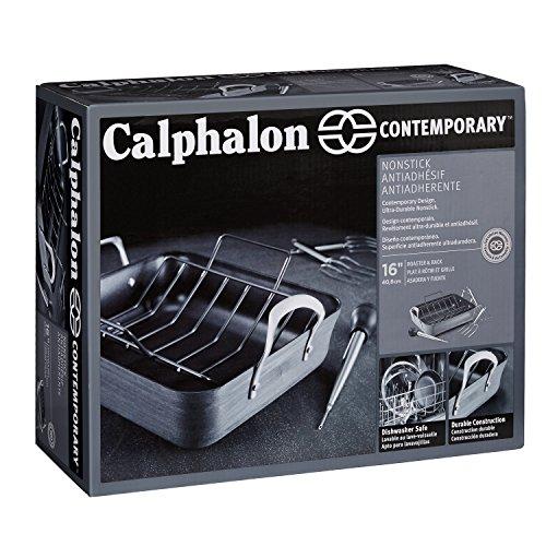 Calphalon Contemporary Hard-Anodized Aluminum Nonstick Cookware, Omelette Fry Pan, 10-inch and 12-inch Set, Black, New Version - 2018986