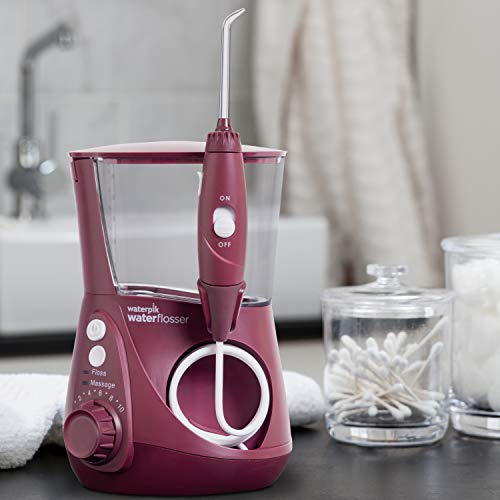 Waterpik Water Flosser Electric Dental Countertop Oral Irrigator For Teeth – Aquarius Professional, WP-660 White