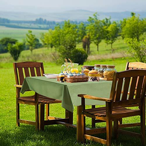 YEMYHOM 100% Polyester Spillproof Tablecloths for Rectangle Tables 60 x 84 Inch Indoor Outdoor Camping Picnic Rectangular Table Cloth (Red and White Checkered)