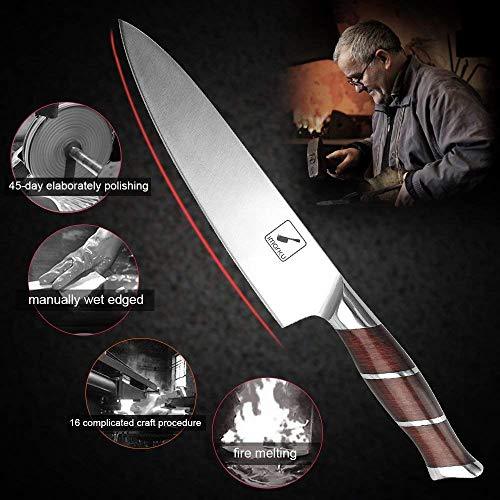 Imarku Pro Kitchen 8 Inch Chef's Knife High Carbon Stainless Steel Sharp Gyutou Knives Ergonomic Equipment