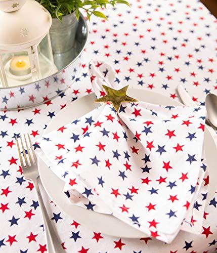 DII 14x74" Jute/Burlap Table Runner, 4th of July - Perfect for Independence Day, July 4th Party, Summer BBQ and Outdoor Picnics