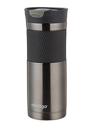 Contigo Stainless Steel Travel Mug | Vacuum-Insulated Coffee Mug | SNAPSEAL Byron Travel Mug, 24oz, Matte Black