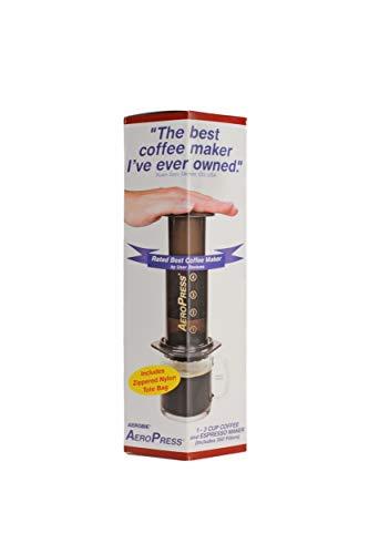 AeroPress Coffee and Espresso Maker - Quickly Makes Delicious Coffee without Bitterness - 1 to 3 Cups Per Pressing
