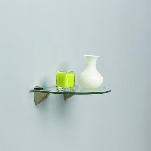 Knape & Vogt Vogt Kt-0134-1212Sn Decorative Corner Glass Shelf Kit L X 12 in W, 12 x 12"