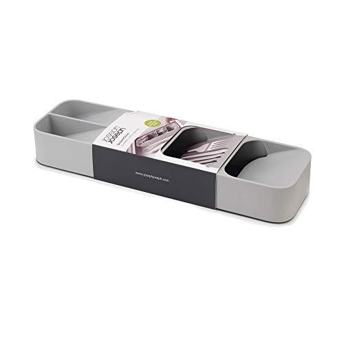 Joseph Joseph 85119 DrawerStore Kitchen Drawer Organizer Tray for Cutlery Silverware, Gray