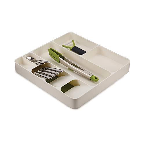 Joseph Joseph 85119 DrawerStore Kitchen Drawer Organizer Tray for Cutlery Silverware, Gray