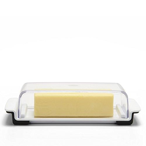 OXO 11122500 Good Grips Butter Dish, White/Clear