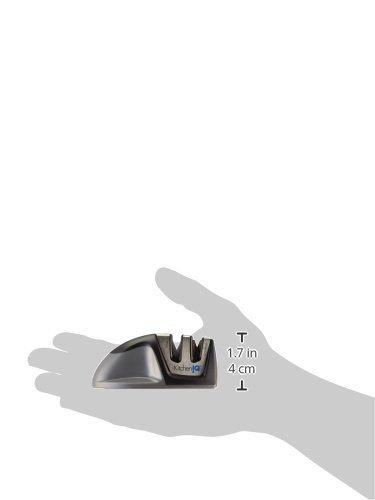KitchenIQ 50009 Edge Grip 2-Stage Knife Sharpener, Black