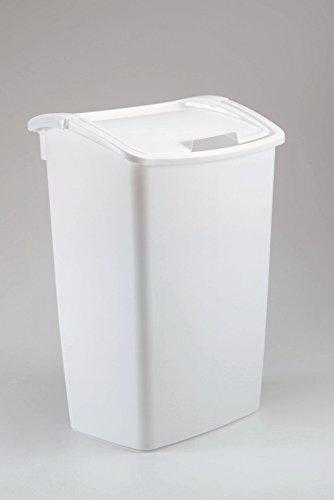 Rubbermaid Swing-Top Lid Recycling Bin for Home, Kitchen, and Bathroom, 12.5 Gallon, Gray