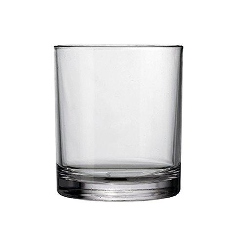 Classic 8-piece Premium Quality Plastic Tumblers | 4 each: 12-ounce and 16-ounce Clear