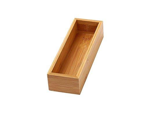 YBM Home Kitchen Drawer Organizer Storage Box Made of Bamboo, 6x9x2 Inch 325