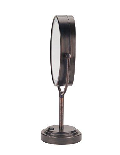 Conair Double-Sided Lighted Makeup Mirror - Lighted Vanity Mirror; 1x/7x magnification; Polished Chrome Finish