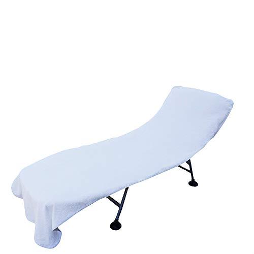 Luxury Hotel & Spa Towel Turkish Cotton Chair Lounge Cover (White, Hotel-Style)