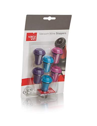 The Original Vacu Vin Wine Saver with 2 Vacuum Stoppers – Black