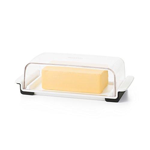 OXO 11122500 Good Grips Butter Dish, White/Clear