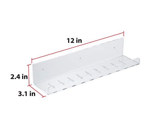 JACKCUBE DESIGN Acrylic Wall Mount Bathroom Shelf(Set of 2) (2 Set) MK475A