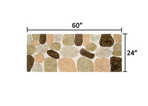 Chesapeake Merchandising Pebbles Cotton 24 in x 60 in Bath Runner, Spa