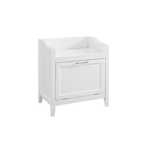 Atlin Designs Storage Hamper Bench in White