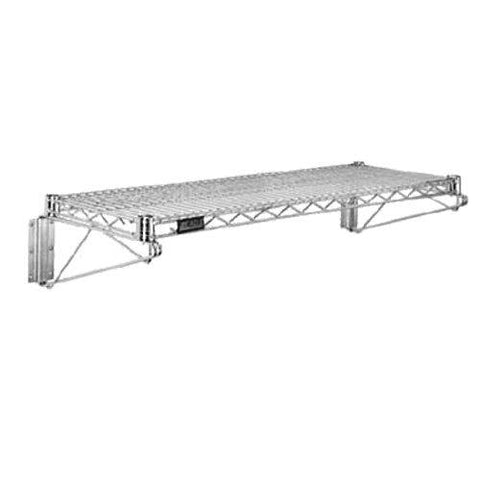 Chrome Wire Wall Mount Shelf 14 x 48 - NSF - Commercial