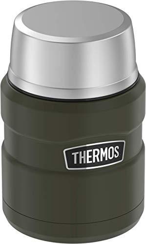 Thermos Stainless King 16 Ounce Food Jar with Folding Spoon, Stainless Steel