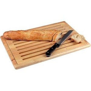 WIN-WARE Slatted Wooden Chopping / Cutting / Carving Dicing Bread Board / Block. Gastronorm sized slatted wood chopping board with bread crumb shelf and anti-slip feet.