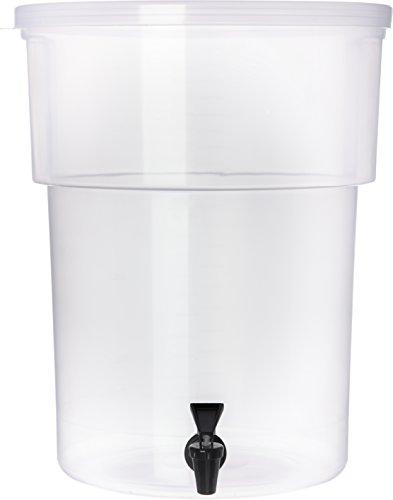 Carlisle 220930 Break-Resistant Beverage Dispenser, 5 Gallon, Clear