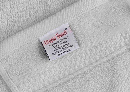 Utopia Towels 600 GSM Washcloths, 12 Pack, Grey