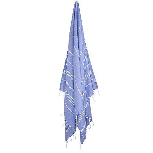 Turkish Bath and Beach Towel Set of 4 Variety Colors Classic Peshtemal 100% Cotton Oversized 39 X 70 Stylish Bath Beach Spa and Pool Towels