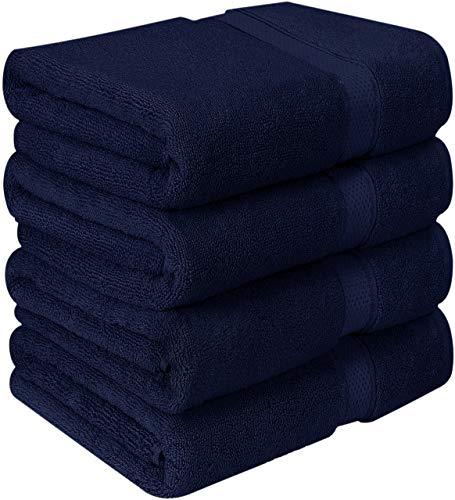 Utopia Towels Luxurious Bath Towels, 4 Pack, Grey