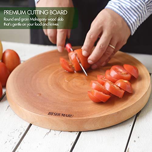 Medium-Large Single Piece Mahogany Wood Cutting Board 15.7 x 11 x 1.1